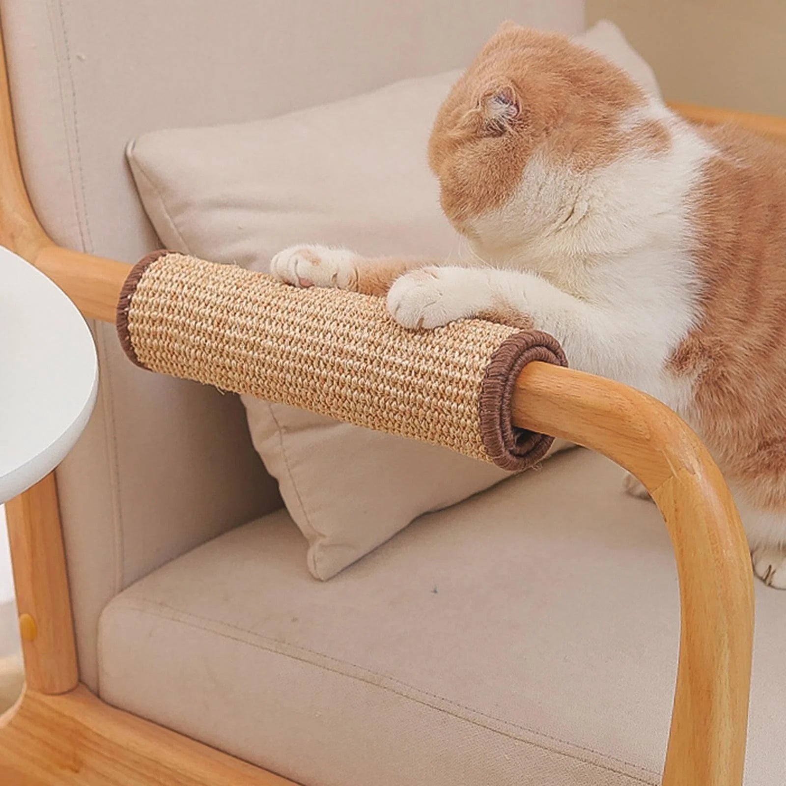 Cat Scratching Mat Furniture Protector Sisal Kitten Scratch Mat Board Flat Scratcher Pet Claws Scratch Sofa Couch Chair 40Cmx60Cm
