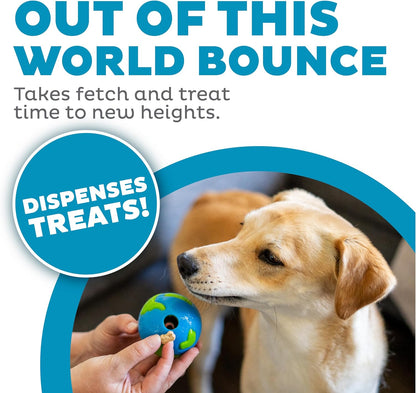 Orbee-Tuff Planet Ball Blue/Green Treat-Dispensing Dog Toy, Small